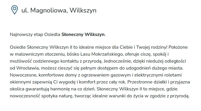 treść oferty ze strony adbuddevelopment.pl
